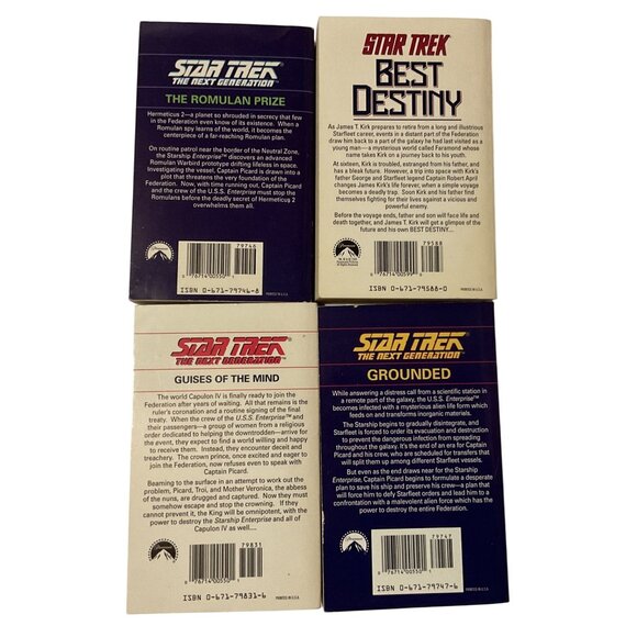 Star Trek Next Generation #25, 26 & 27 Paperback Book & Star Trek Best Destiny - Picture 2 of 2